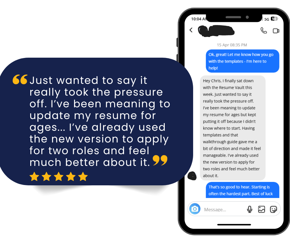 Resume vault testimonial_5