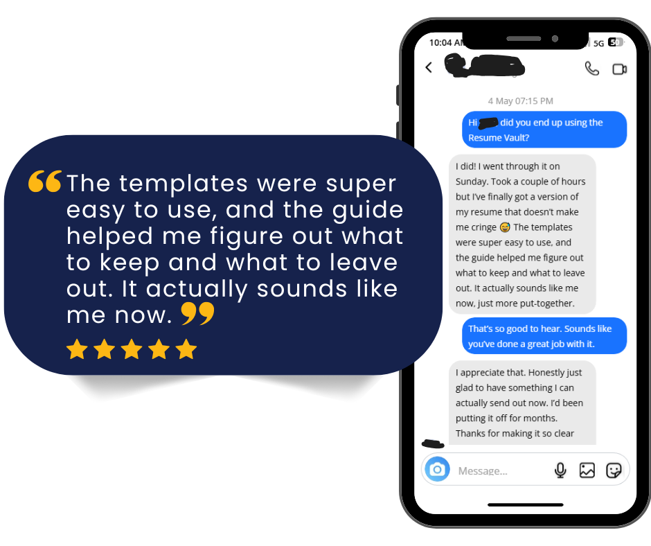 resume vault testimonial6